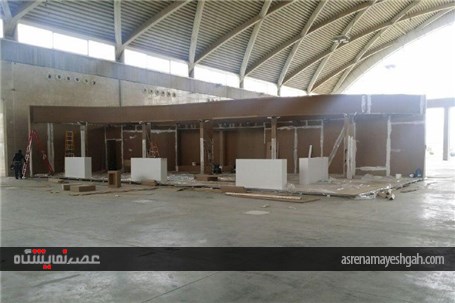 گزارش تصویری از آماده سازی غرفه های نمایشگاه خودرو تهران