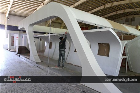 گزارش تصویری از آماده سازی بیستمین نمایشگاه لوازم خانگی اصفهان