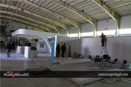گزارش تصویری از آماده سازی بیستمین نمایشگاه لوازم خانگی اصفهان