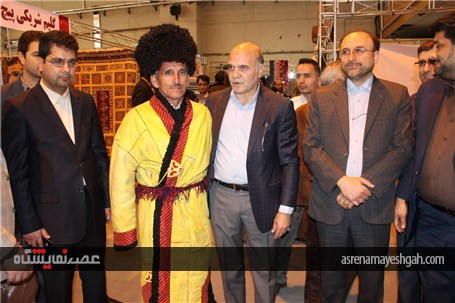 گزارش تصویری از گشایش نمایشگاه صنایع دستی ایران در کرمان