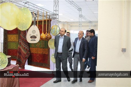 گزارش تصویری از گشایش نمایشگاه صنایع دستی ایران در کرمان