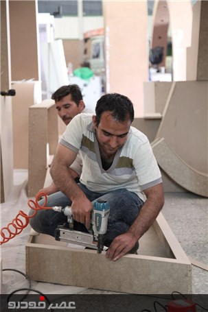 گزارش تصویری آماده سازی غرفه های نمایشگاه دام و طیور اصفهان