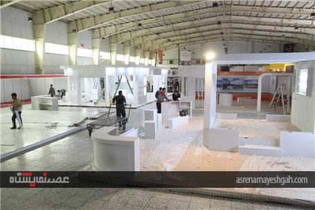 گزارش تصویری آماده سازی غرفه های نمایشگاه دام و طیور اصفهان