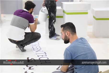 گزارش تصویری آماده سازی غرفه های نمایشگاه دام و طیور اصفهان