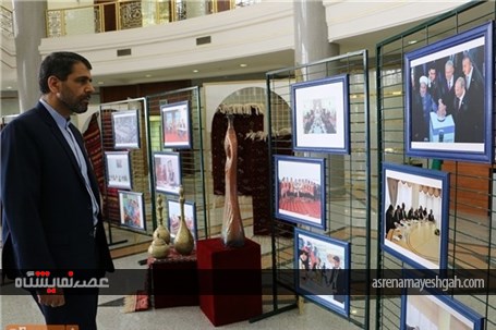 گزارش تصویری از نمایشگاه عکس سالروز برقراری روابط دیپلماتیک ترکمنستان و ایران در عشق آباد