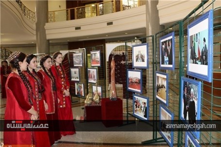 گزارش تصویری از نمایشگاه عکس سالروز برقراری روابط دیپلماتیک ترکمنستان و ایران در عشق آباد