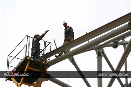 گزارش تصویری از آغاز عملیات پوشش سقف سالن علامه مجلسی پروژه نمایشگاه بزرگ اصفهان