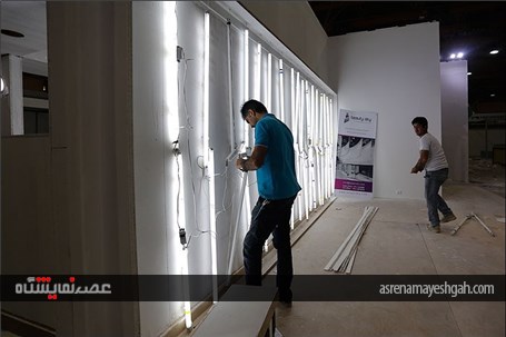 گزارش تصویری از آماده سازی بیست و دومین نمایشگاه بین المللی نفت