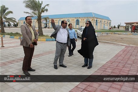 گزارش تصویری بازدید معاون عمرانی فرماندار بوشهر از طرح توسعه نمایشگاه