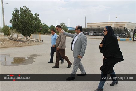 گزارش تصویری بازدید معاون عمرانی فرماندار بوشهر از طرح توسعه نمایشگاه