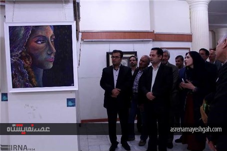 گزارش تصویری از برپایی نمایشگاه نقاشی در شهرکرد