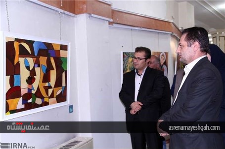 گزارش تصویری از برپایی نمایشگاه نقاشی در شهرکرد