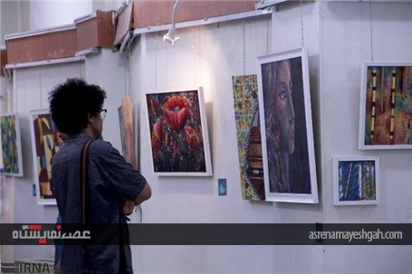 گزارش تصویری از برپایی نمایشگاه نقاشی در شهرکرد