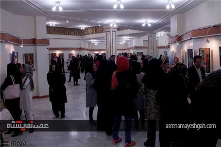 گزارش تصویری از برپایی نمایشگاه نقاشی در شهرکرد