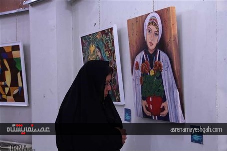 گزارش تصویری از برپایی نمایشگاه نقاشی در شهرکرد