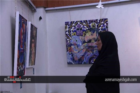 گزارش تصویری از برپایی نمایشگاه نقاشی در شهرکرد