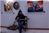 گزارش تصویری از برپایی نمایشگاه نقاشی در شهرکرد