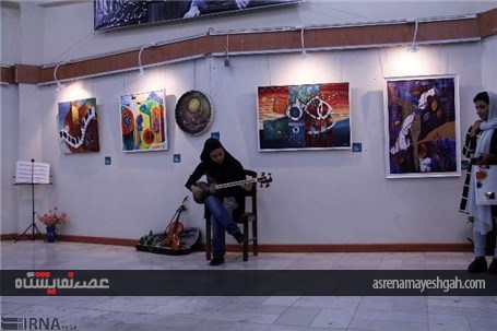 گزارش تصویری از برپایی نمایشگاه نقاشی در شهرکرد