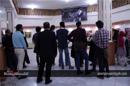 گزارش تصویری از برپایی نمایشگاه نقاشی در شهرکرد