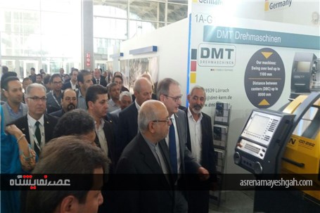 گزارش تصویری از افتتاح نمایشگاه AMB Iran توسط وزیر صنعت، معدن و تجارت ایران