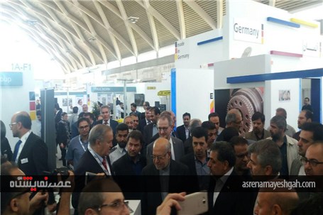 گزارش تصویری از افتتاح نمایشگاه AMB Iran توسط وزیر صنعت، معدن و تجارت ایران