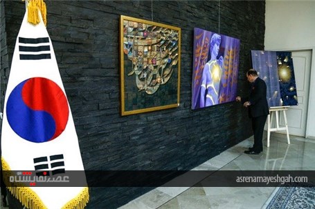 نمایشگاه نقاشی خط جواد بختیاری