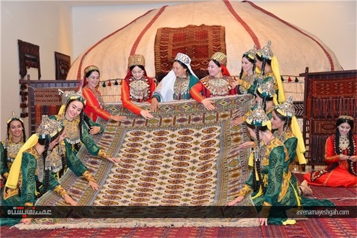 جشن ملی «قالی ترکمن» در عشق‌آباد +تصاویر