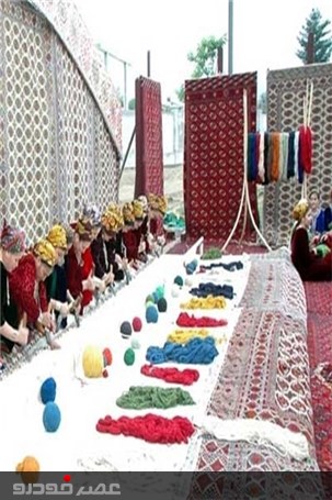 جشن ملی &#171;قالی ترکمن&#187; در عشق‌آباد +تصاویر