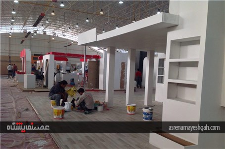 گزارش تصویری آماده سازی نوزدهمین نمایشگاه بین المللی صنعت ساختمان شیراز