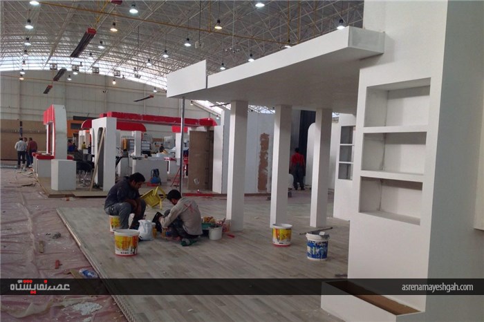 گزارش تصویری آماده سازی نوزدهمین نمایشگاه بین المللی صنعت ساختمان شیراز