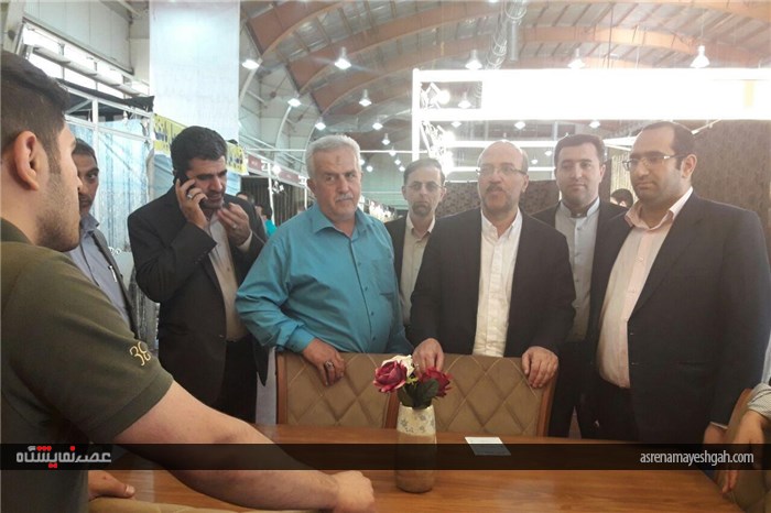 گزارش تصویری از افتتاحیه نمایشگاه مبلمان باحضور مهندس پرزحمت ریاست سازمان صنعت،معدن وتجارت در محل د