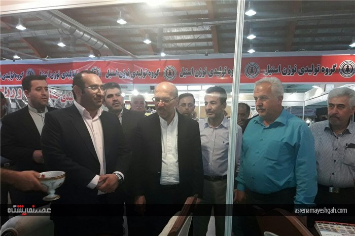 گزارش تصویری از افتتاحیه نمایشگاه مبلمان باحضور مهندس پرزحمت ریاست سازمان صنعت،معدن وتجارت در محل د
