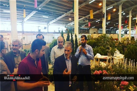 بازدید شهرداراراکنمایشگاه گل و گیاه اراک