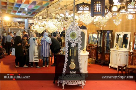 گزارش تصویری از اولین روز نمــایشگاه تخصصــى مبلمان صنایع چوبى ، لوستـر و دکوراسیون داخلى منزل ارومی