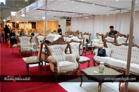 گزارش تصویری از اولین روز نمــایشگاه تخصصــى مبلمان صنایع چوبى ، لوستـر و دکوراسیون داخلى منزل ارومی