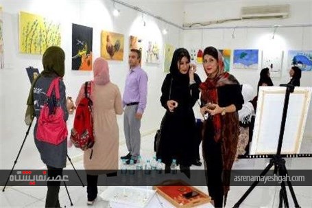 افتتاح نمایشگاه نقاشی طرح عظیم تا سپیده دم در آبادان