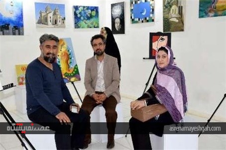 افتتاح نمایشگاه نقاشی طرح عظیم تا سپیده دم در آبادان