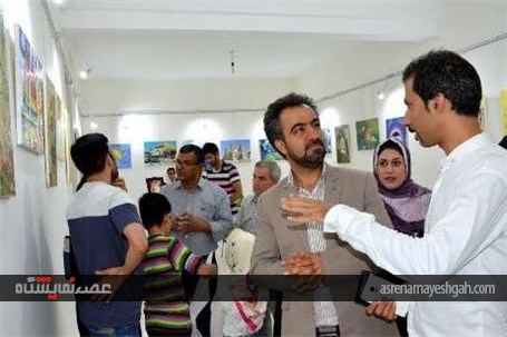 افتتاح نمایشگاه نقاشی طرح عظیم تا سپیده دم در آبادان