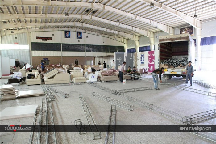 گزارش تصویری از آماده سازی نمایشگاه خانه، مبلمان و دکوراسیون مدرن اصفهان