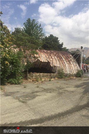 گزارش تصویری از اطفا حریق سالن تخریبی نمایشگاه تهران