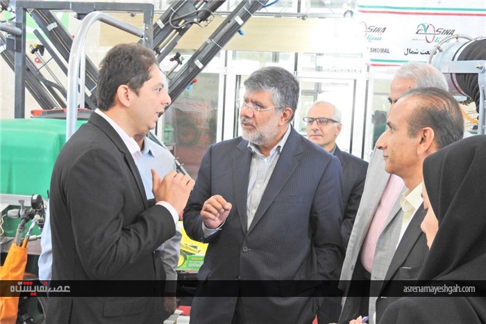 گزارش تصویری بازدید خسرو تاج از نمایشگاه اتماک - ای فارم