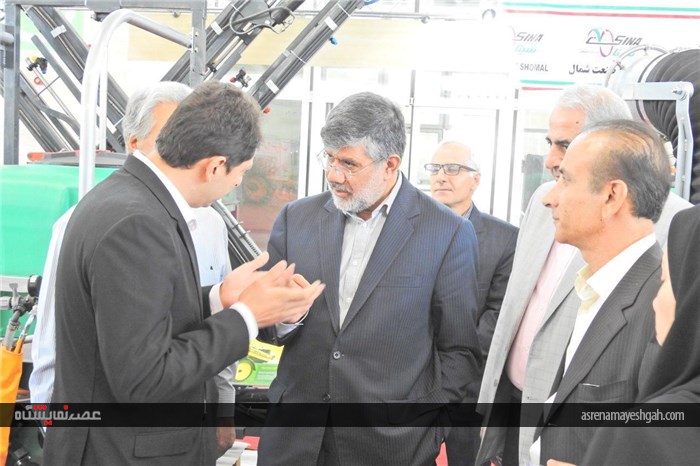 گزارش تصویری بازدید خسرو تاج از نمایشگاه اتماک - ایفارم