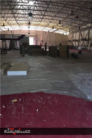 گزارش تصویری آماده سازی شانزدهمین نمایشگاه بین المللی الکامپ و تلکام شیراز