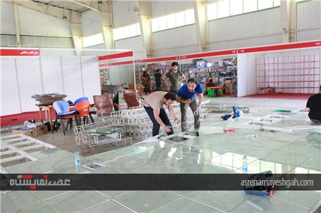 آماده سازی 2 نمایشگاه مادر، نوزاد، کودک و نمایشگاه خدمات و تجهیزات فروشگاهی و فروشگاه های زنج