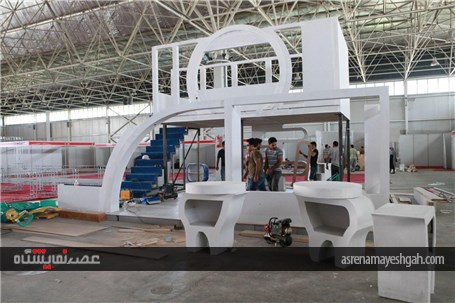 آماده سازی 2 نمایشگاه مادر، نوزاد، کودک و نمایشگاه خدمات و تجهیزات فروشگاهی و فروشگاه های زنج