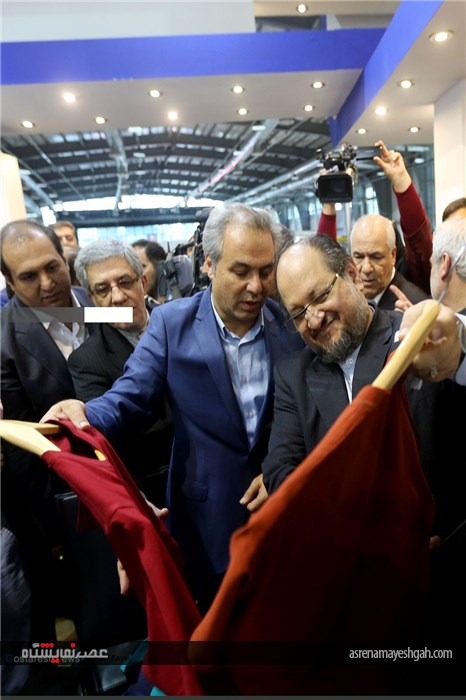 گزارش تصویری افتتاح پنجمین نمایشگاه بین المللی پوشاک تهران با حضور وزیر صنعت معدن و تجارت
