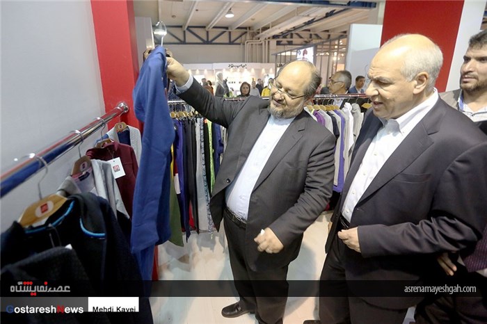 گزارش تصویری افتتاح پنجمین نمایشگاه بین المللی پوشاک تهران با حضور وزیر صنعت معدن و تجارت