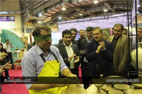گزارش تصویری از افتتاح سیزدهمین نمایشگاه سراسری صنایع دستی همدان