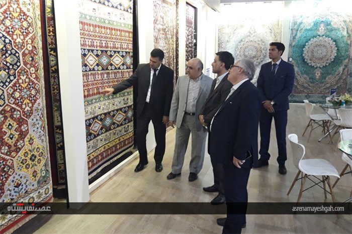 گزارش تصویری از حضور فعالان بخش خصوصی کاشان در نهمین دوره نمایشگاه فرش ماشینی
