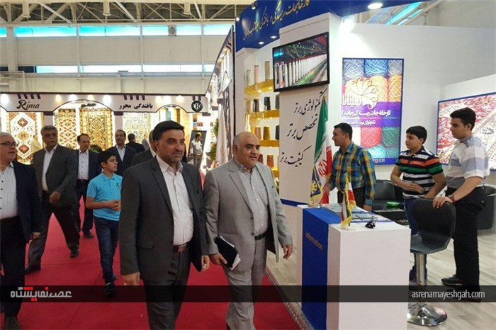 گزارش تصویری از حضور فعالان بخش خصوصی کاشان در نهمین دوره نمایشگاه فرش ماشینی